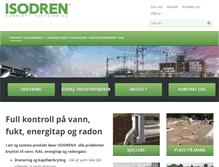 Tablet Screenshot of isodren.no
